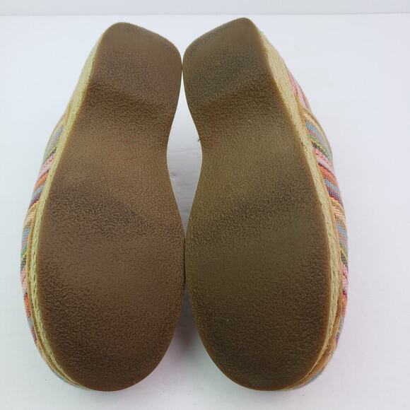 Dansko Vegan Womens Size EU 36 US 5.5-6 Striped Multi Slip On Work Clog Shoes - Picture 8 of 13